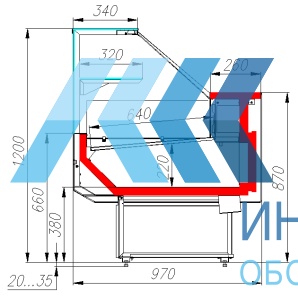 Витрина холодильная Полюс ВХС-1,0 Carboma (GC95 SM 1,0-1) - продажа, доставка, сервис, фото № 21691