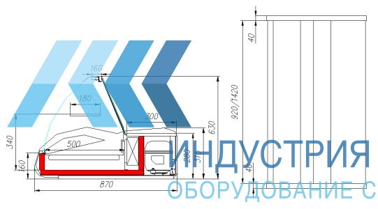 Витрина холодильная Полюс ВХС-1,0 Арго (А87 SM 1,0-1) - продажа, доставка, сервис, фото № 15034