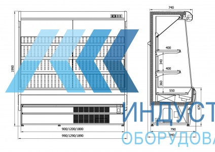 Горка фруктовая Enteco Вилия 100 ВВ без боковин (+1...+10)  - продажа, доставка, сервис, фото № 22556